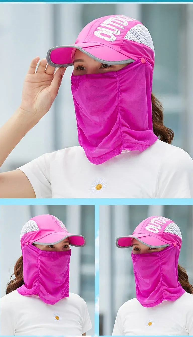 Anti-Ultraviolet Outdoor Breathable Summer Mask Hat