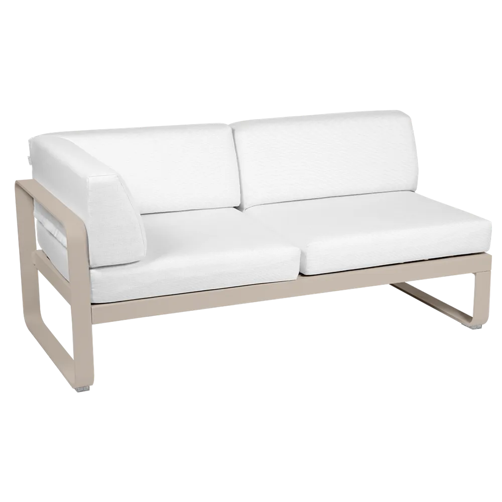 BELLEVIE 2-SEATER LEFT CORNER MODULE-OFF WHITE CUSHION