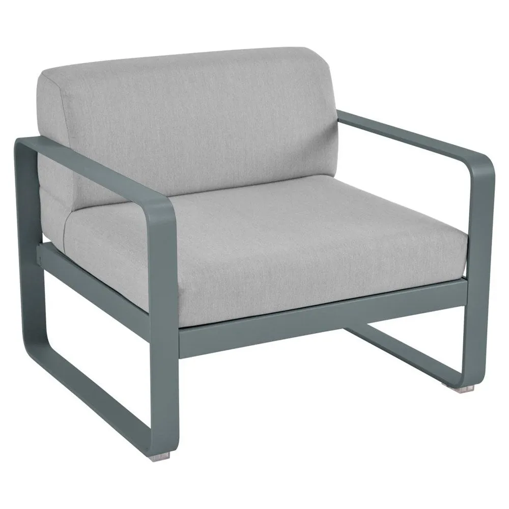 BELLEVIE ARMCHAIR-FLANNEL GREY CUSHION