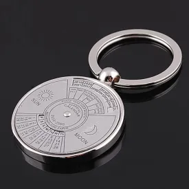 Creative Time Portal Mini Metal Calendar Keychain