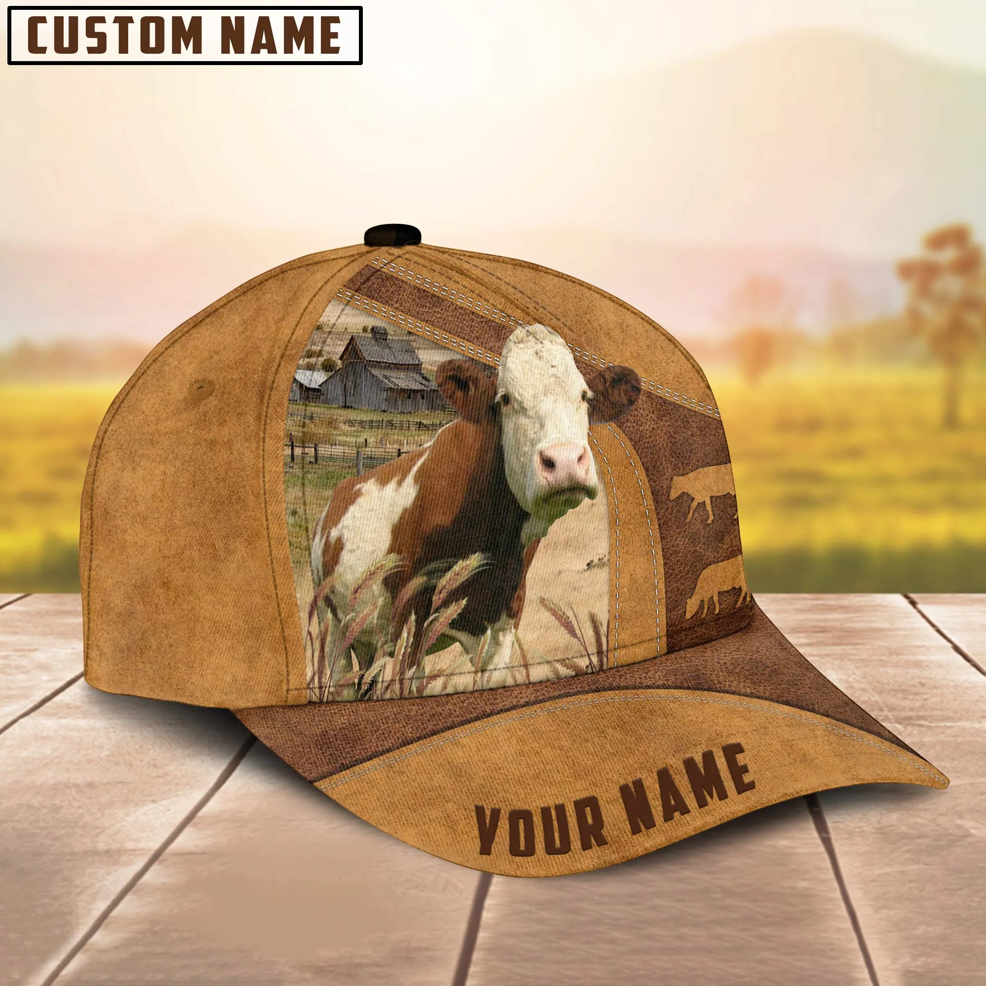 Custom Name Fleckvieh Cattle Cap , Cattle Hat, Farm Baseball Hat, Cap Hat For Farmer Farm Lover