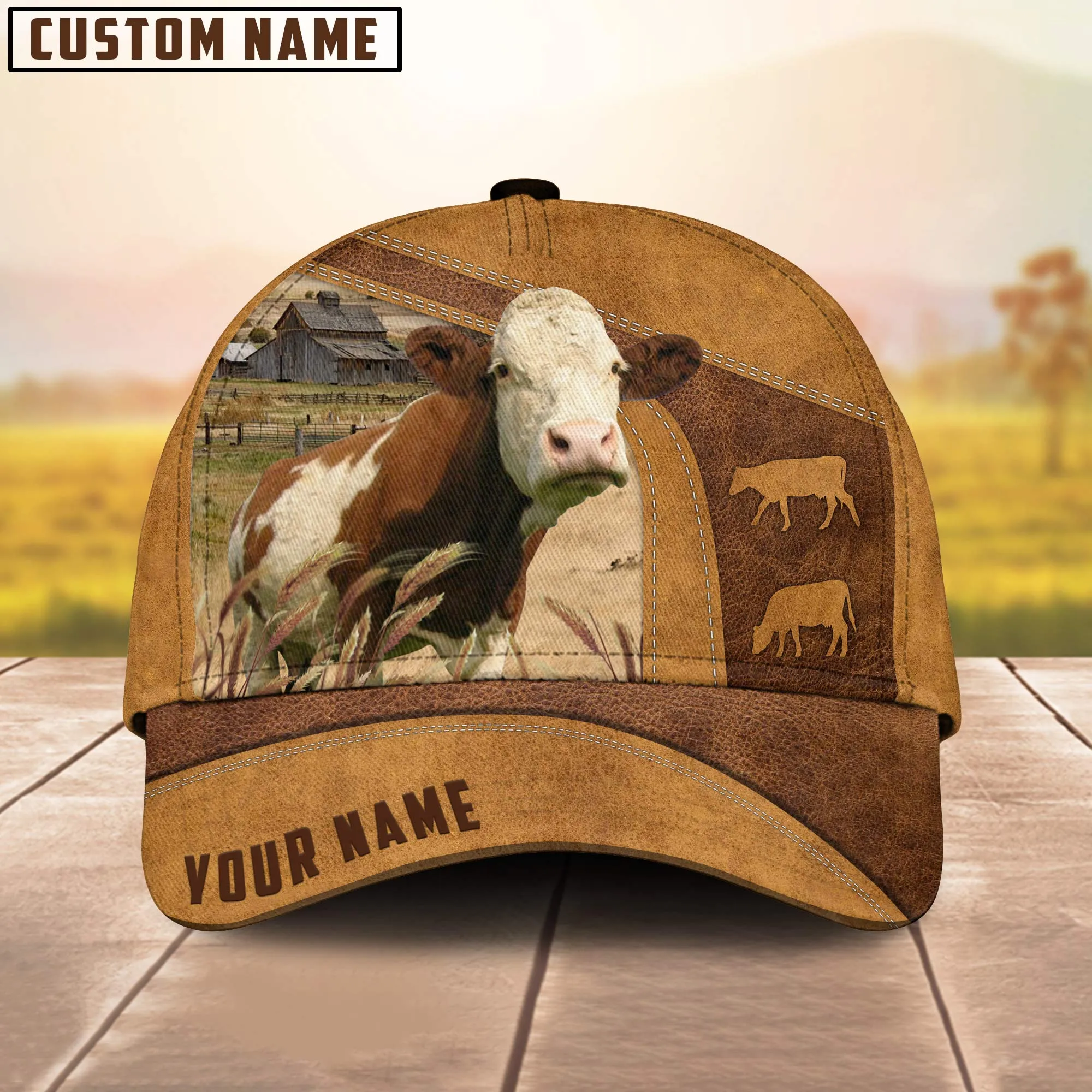 Custom Name Fleckvieh Cattle Cap , Cattle Hat, Farm Baseball Hat, Cap Hat For Farmer Farm Lover