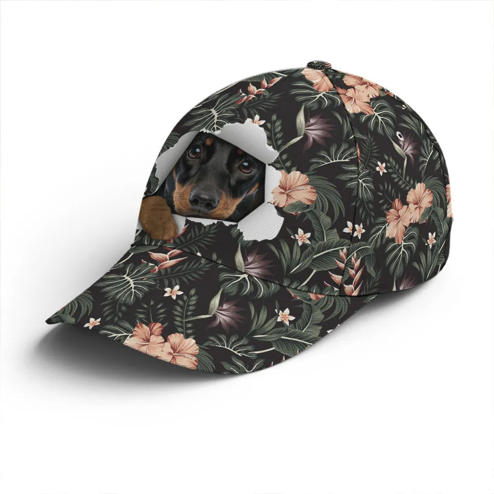 Dachshund Tropical Hawaiian Baseball Cap Coolspod