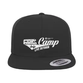 Embroidered Camp Flat Cap