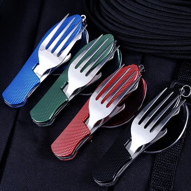 Foldable Camping Utensil Set  AllinOne Tool for Travelers