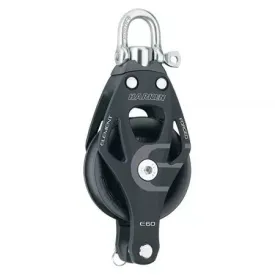 Harken 60mm Aluminum Element Block — Swivel, Becket