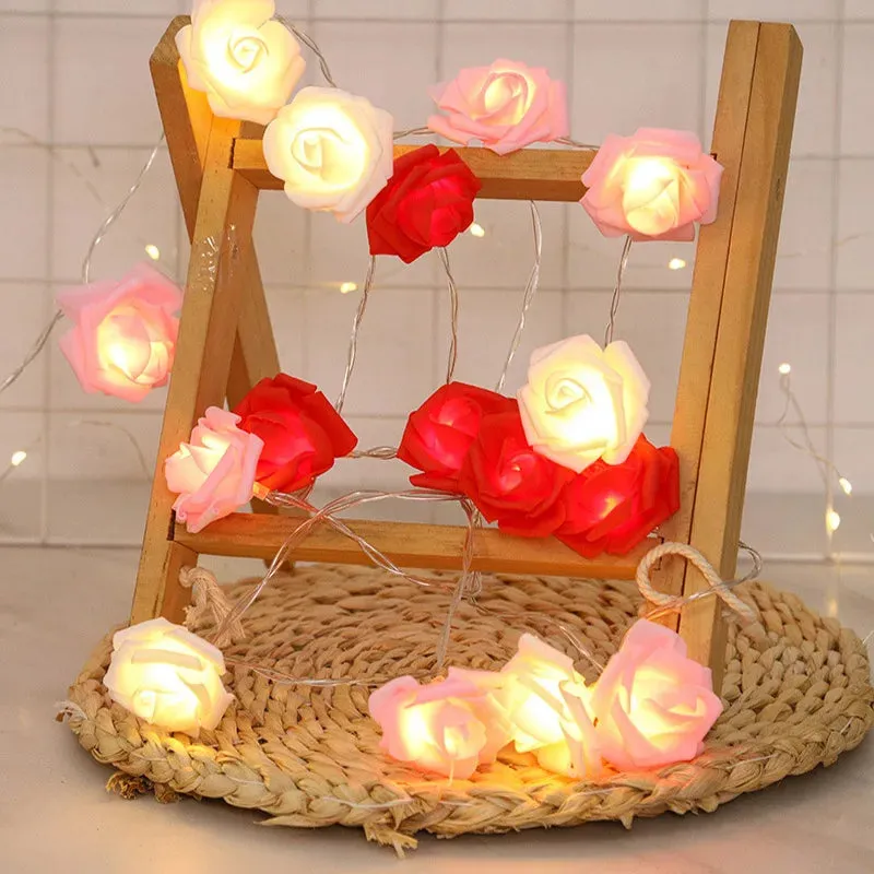 LED Rose Flower Fairy Lights for Decoration