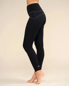 Legging de yoga noir/silver MULADHARA