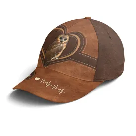 Love Owl Leather Style Baseball Cap Coolspod