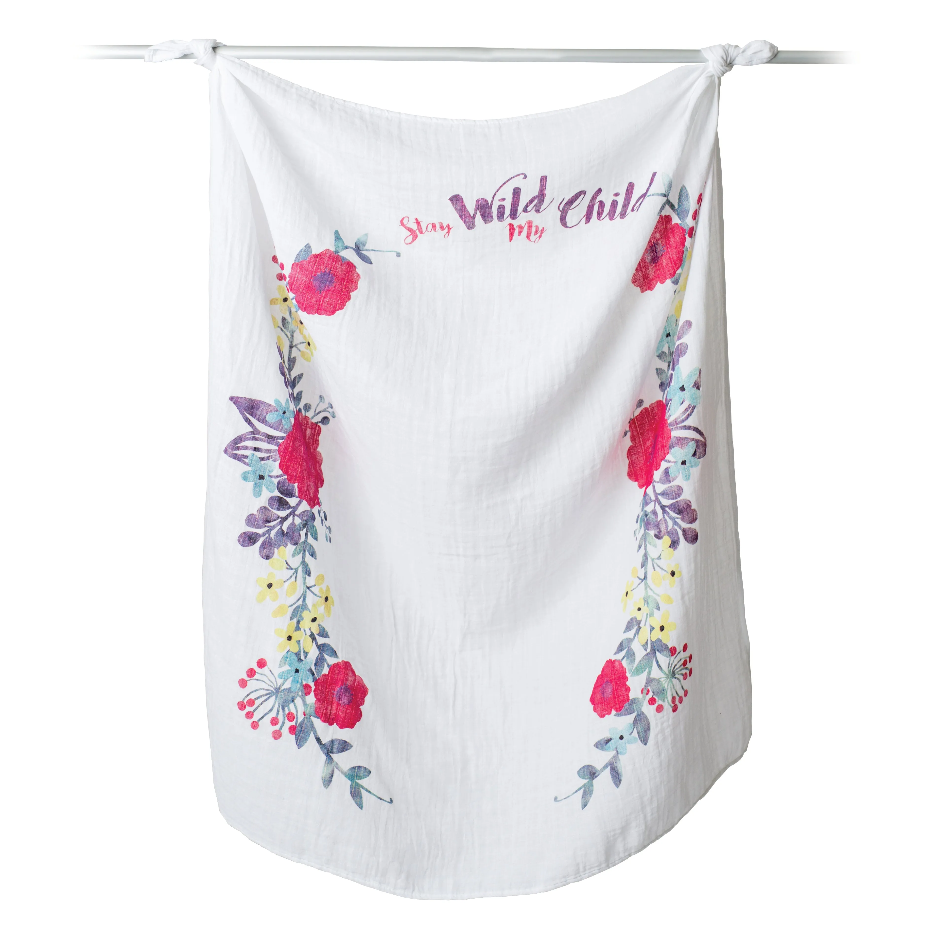 Lulujo “Stay Wild My Child” Baby’s First Year Blankets & Cards Set