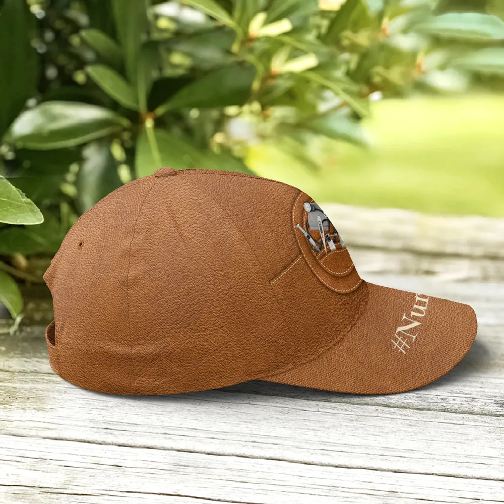 Nurse Life Leather Style Baseball Cap Coolspod