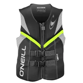 ONeill Mens Reactor USCG Vest - BLK/LUNAR/DAYGLO