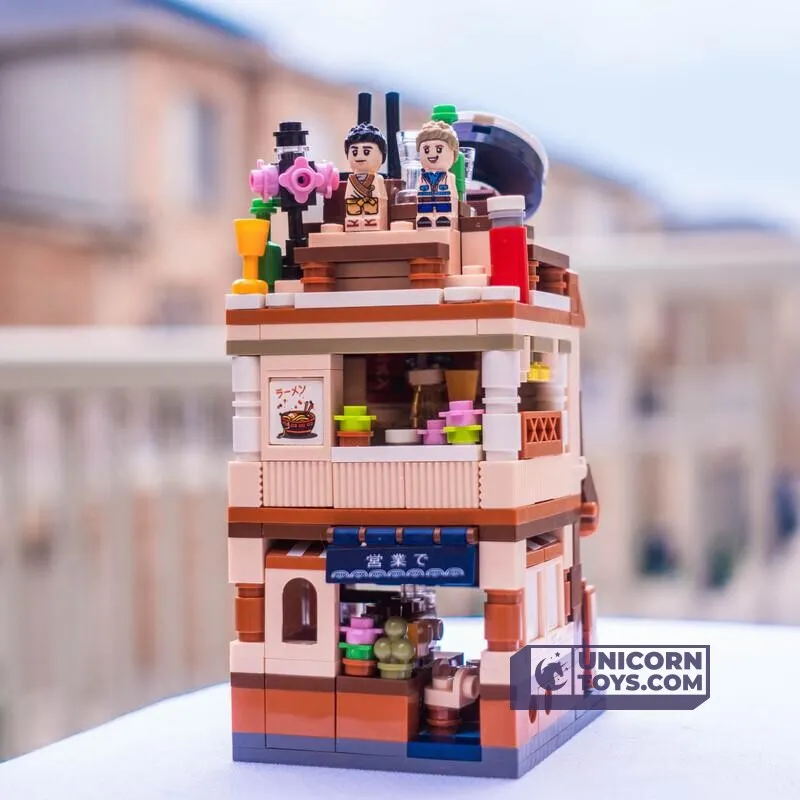 Ramen Noodle Shop | LOZ 1654 Building Bricks Mini Street Set for Ages 10 