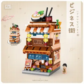 Ramen Noodle Shop | LOZ 1654 Building Bricks Mini Street Set for Ages 10 