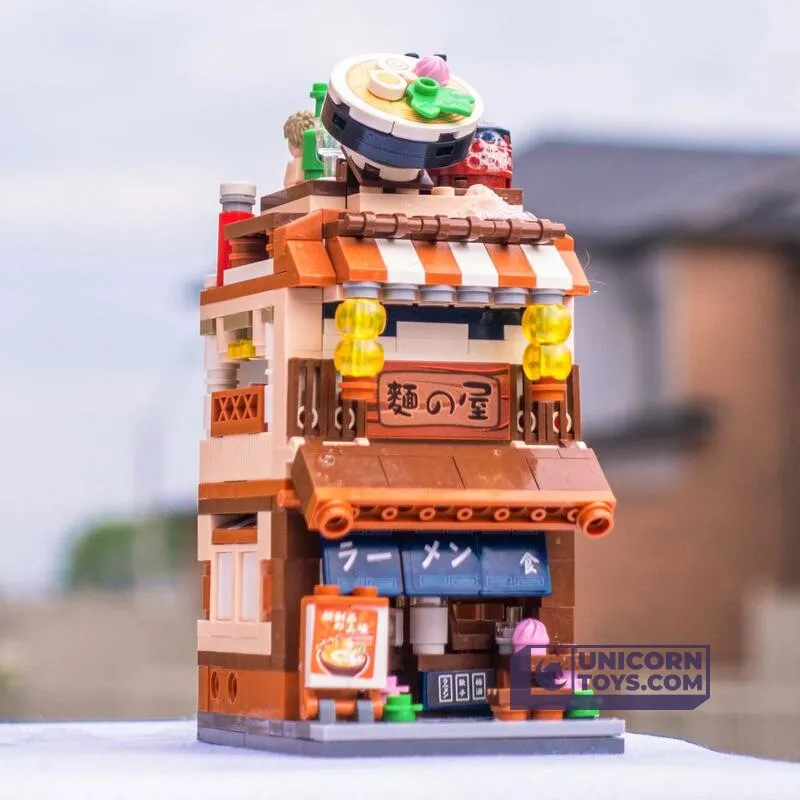 Ramen Noodle Shop | LOZ 1654 Building Bricks Mini Street Set for Ages 10 